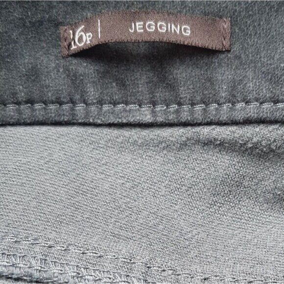 TALBOTS Flawless Five-Pocket Jegging Velvet Crop Skinny Pants Green  Sz 16 P - Picture 11 of 12